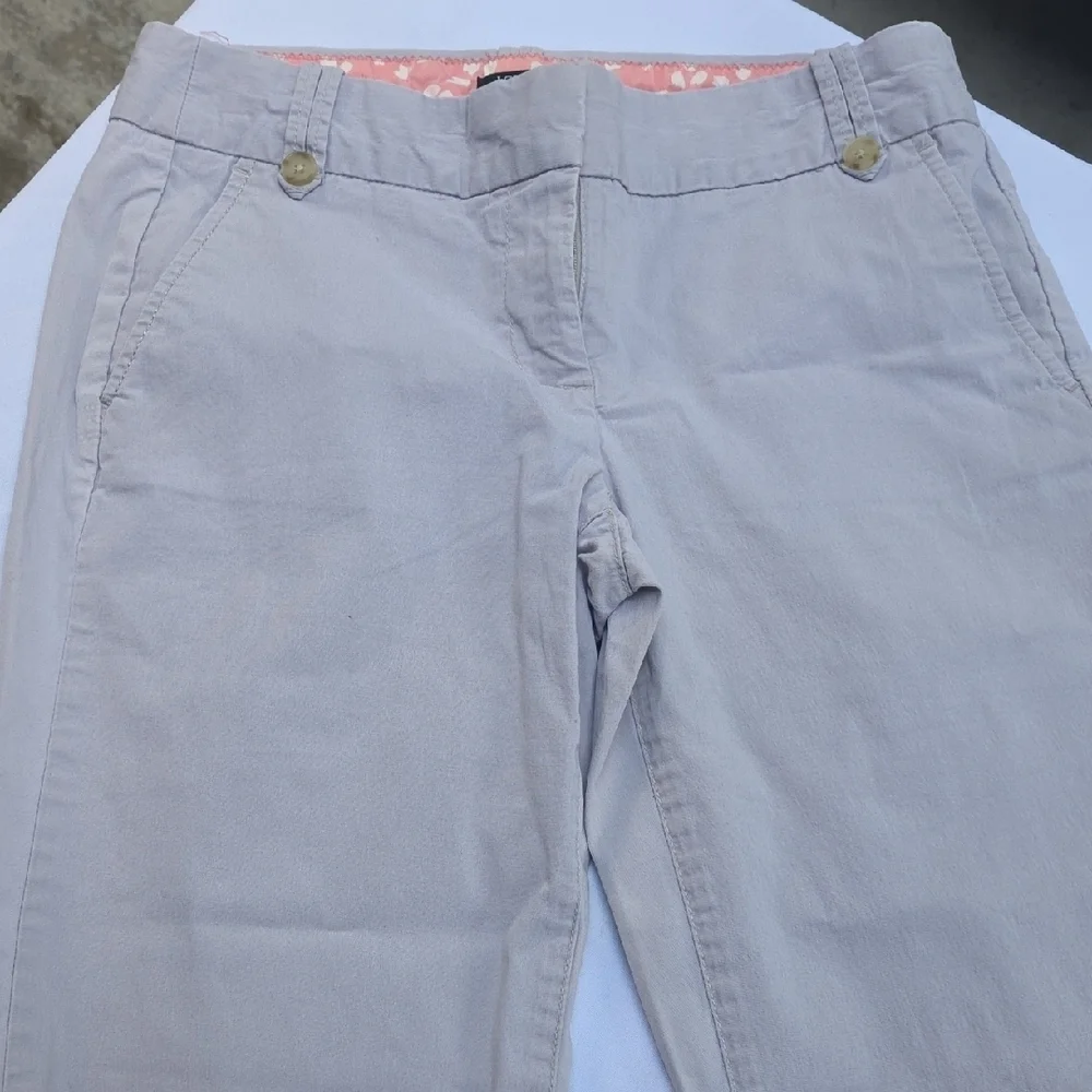 J. Crew Pink and Gray Pants